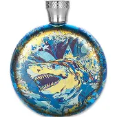 Titaner Titanium Hip Flask, Mech White-Headed Shark