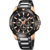 Festina Herreur F20645-1 Chrono Bike Sort/Stål Ø47 mm