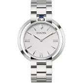 Bulova Dameur 96L306 Classic Hvid/Stål Ø40 mm