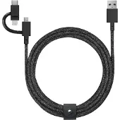 Native Union Belt-ulc-cs-blk-np Usb-c Til Lightning-kabel 2 M
