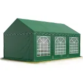 TOOLPORT 3x6m, Partytelt, PVC-teltdug, mørkegrøn