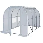 TOOLPORT 2x3m, Foliedrivhuse, PE-teltdug, hvid