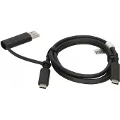 Lenovo USB-C til USB-C kabel USB-C - USB-C 1 m sort (USB-C-kabel m. dongle TP)