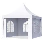 TOOLPORT 3x3 m, pagodetelt, PVC-presenning, hvid