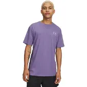 Under Armour Herre UA Sportstyle venstre bryst kortærmet t-shirt Purple Luxe/Hvid