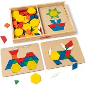 Adlibris Wooden Pattern Blocks and Boards
