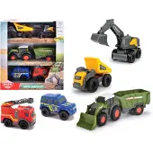 Dickie Toys Biler - Micro City Team - 5 Stk. - - OneSize - Bil