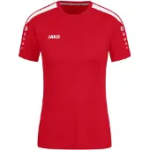 Jako Funktionsbluse 'Power' rød / hvid