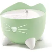 Catit Pixi Fountain Combo sæt drikkeskål Pixi 2,5 l + skål mint/grøn