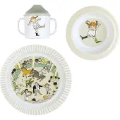 Peppi Pitkätossu Pippi Cirkus børneservice 3 dele Multi