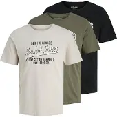Jack & Jones 3-pak Regular Fit Logo T-shirt