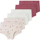 Name it Underbukser oliven / magenta / pastelpink / hvid
