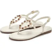 LASCANA Sandaler med rem beige