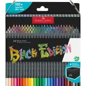 Faber-Castell Black Edition triangular farver 100 ass