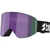 Bliz - Skibriller - Flow Matte Black Brown w/ Purple Multi til Unisex - Sort