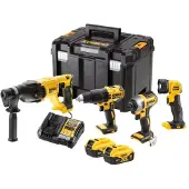 DeWalt kombisæt 18V DCK440P2T (DCD778, DCF787, DCH133, DCL040) 2x5,0Ah