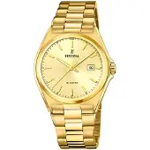 Festina Herreur F20555-3 Classic Guld/Gul guldtonet stål Ø40 mm