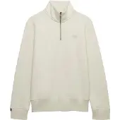 Superdry Superdrytil mænd. M2013750A Essential Logo sweatshirt med kort lynlås i beige (S), Casual, Bomuld