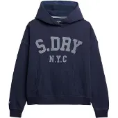 Superdry Superdrytil kvinder. W2012430A Essential Sweatshirt navy (16), Casual, Bomuld, Blå
