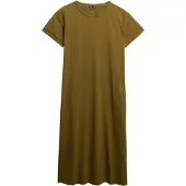 Superdry Superdrytil kvinder. W8011868A Tone grøn kjole (S), Casual, Bomuld, Korte ærmer