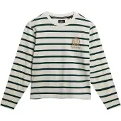 Superdry Superdrytil kvinder. W6012109A Country Club T-shirt hvid (XL), Casual, Bomuld, Lange ærmer