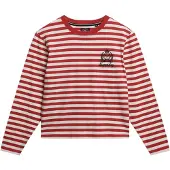 Superdry Superdrytil kvinder. W6012109A Country Club T-shirt rød (M), Casual, Bomuld, Lange ærmer