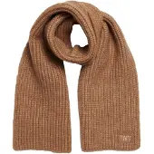 Superdry Superdrytil kvinder. W9310069A Brun ribstrikket tørklæde (OSFA), Casual, Nylon