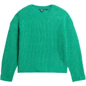 Superdry Superdrytil kvinder. W6110579A Børstet trøje grøn (16), Casual, Akryl