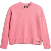 Superdry Superdrytil kvinder. W6110567A Essential Sweater lyserød (L), Casual, Pink, Akryl