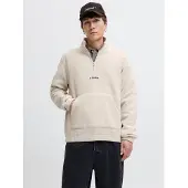 Jack & Jones Sweatshirt 'JJESOHO' beige / sort