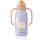 Liewood Drikkedunk - Stål - Kimmie - 250 ml - Cat/Warm Lilac - - OneSize - Drikkedunk