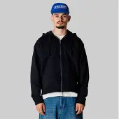 Woodbird Herre Fuji Base Zip Hættetrøje Sort