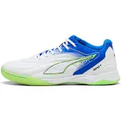 Puma Iberio V Futsal Boots Unisex, Shoes, White/Green Glare/Ultra Blue, 44