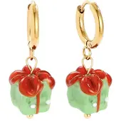Cala Rose Øreringe 'EMERALD GIFT' guld