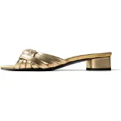 L37 HANDMADE SHOES Pantoletter 'SMELLS LIKE SPIRIT' guld
