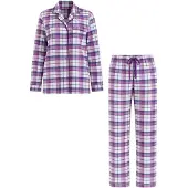 LEAFLETIC Pyjamas 'Women’s Night Wear Long set' lilla-meleret