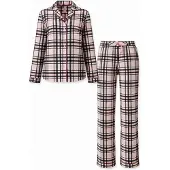 LEAFLETIC Pyjamas 'Women’s Night Wear Long set' creme