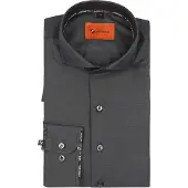 Suitable Twill Skjorte Antracit Mørkegrå Grå måle