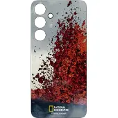 Samsung Haainc NATIONAL GEOGRAPHIC Volcano Flipsuit Card til Galaxy S24-serien Red