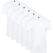 Alan red Vermont V-hals T-shirt, hvid – 6-pak Hvid måle