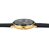 Excellanc Dameur med kunstlæderrem / Armbåndsur / Ur – Sort/guld