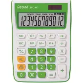 Rebell SDC912, Desktop, Basis, 12 cifre, 1 Linier, Batteri/Solar, Grøn