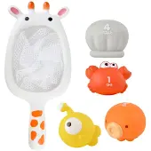 Fresh kid Tub Fun! Giraffe fishing set 5 parts