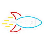 Forever Neon PLEXI LED Raketa įvairiaspalvis NNE18 Neolia