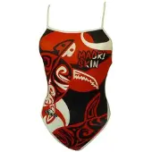 Turbo Maori Skin Tattoo Tynd Strop Badedragt