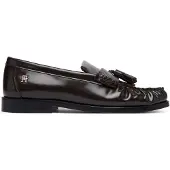 Tommy Hilfiger Mokassin 'TH Monogram Tassel' mørkebrun