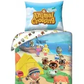 MCU Animal Crossing Sengetøj ? 140x200 cm ? 100 procent bomuld