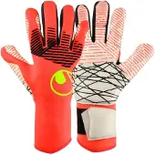 Uhlsport Målmandshandske Fangmaschine Ultragrip ZNE HN - Rød/Hvid/Gul, størrelse 10