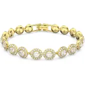 Swarovski Armbånd 'Una' guld / transparent