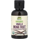 Now , Virkelig Mad, Organisk Monk Frugt, Liquid Sukker, Vanilje, 1,8 fl oz (53 ml)